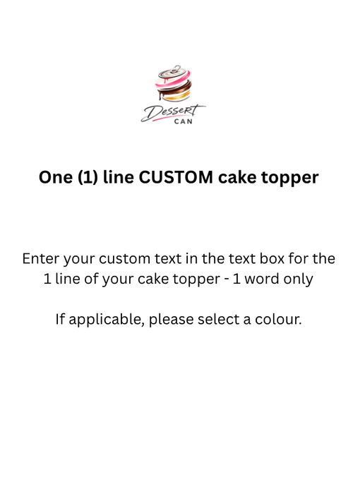 Cake Topper - Wood