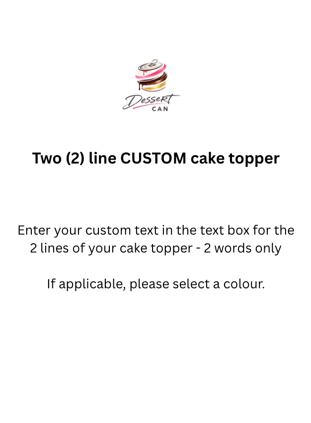 Cake Topper - Wood