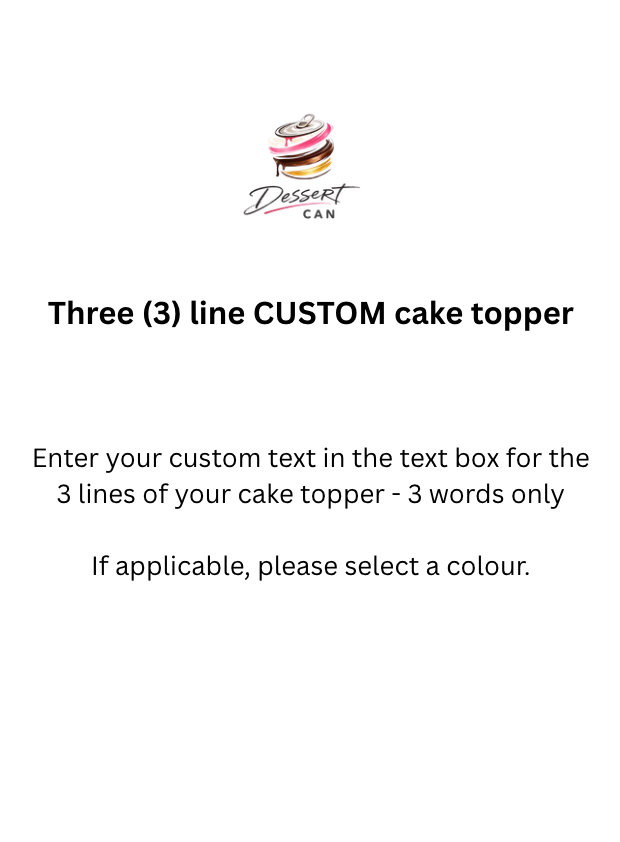 Cake Topper - Wood